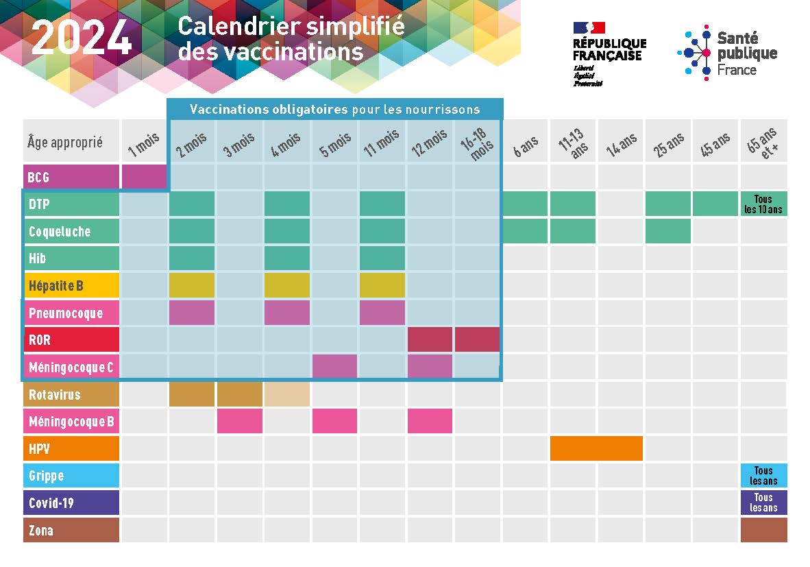 Calendrier vaccinal de bébé : les vaccins obligatoires et recommandés |  PARENTS.fr